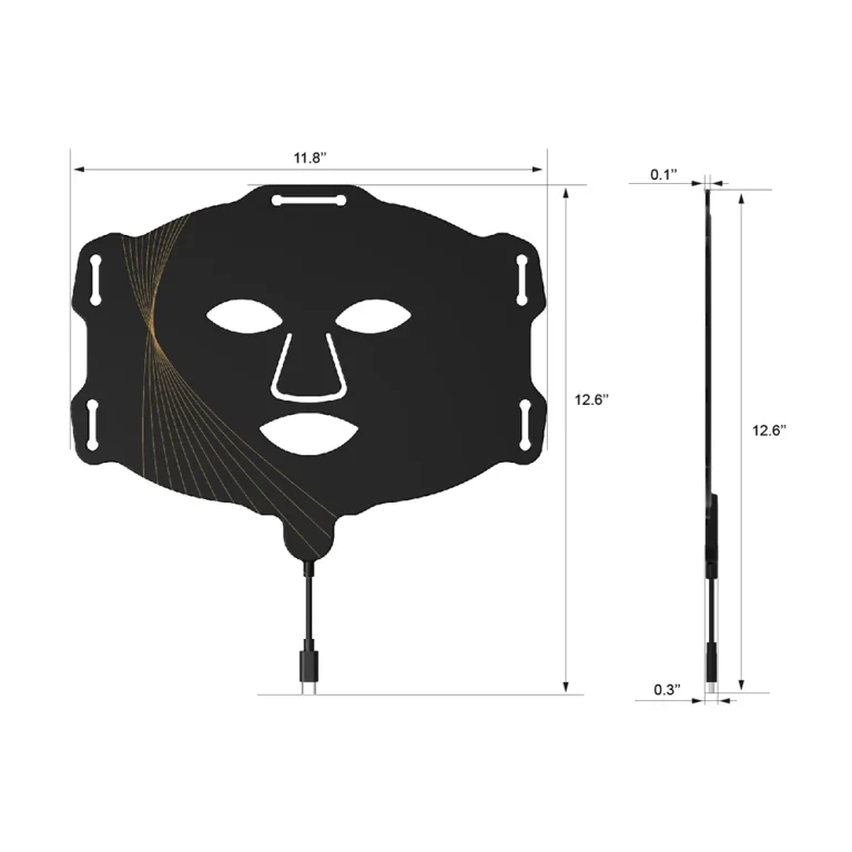g13 face led light mask size specifications